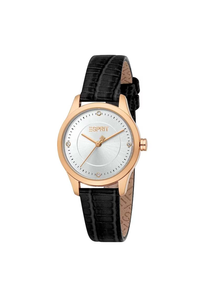 ESPRIT Ceas de dama carcasa de 30 mm - curea din Piele naturala rezistenta la apa 3 ATM - ES1L484L2035
