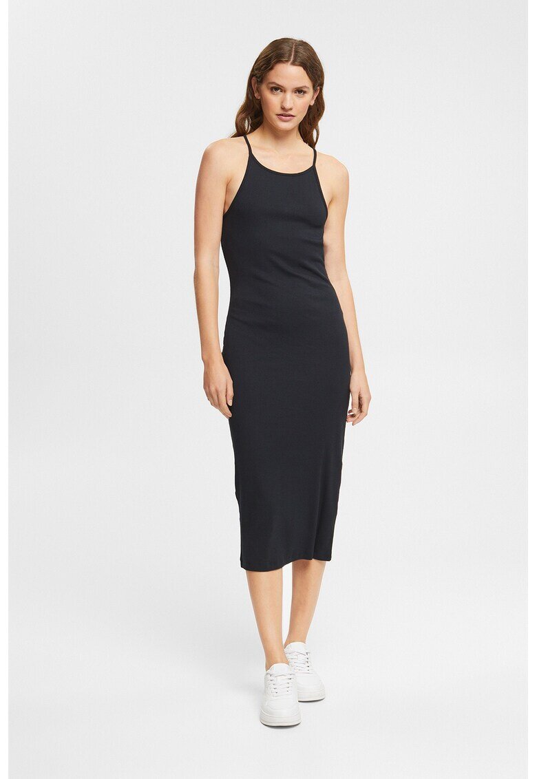 ESPRIT Rochie midi din amestec de bumbac