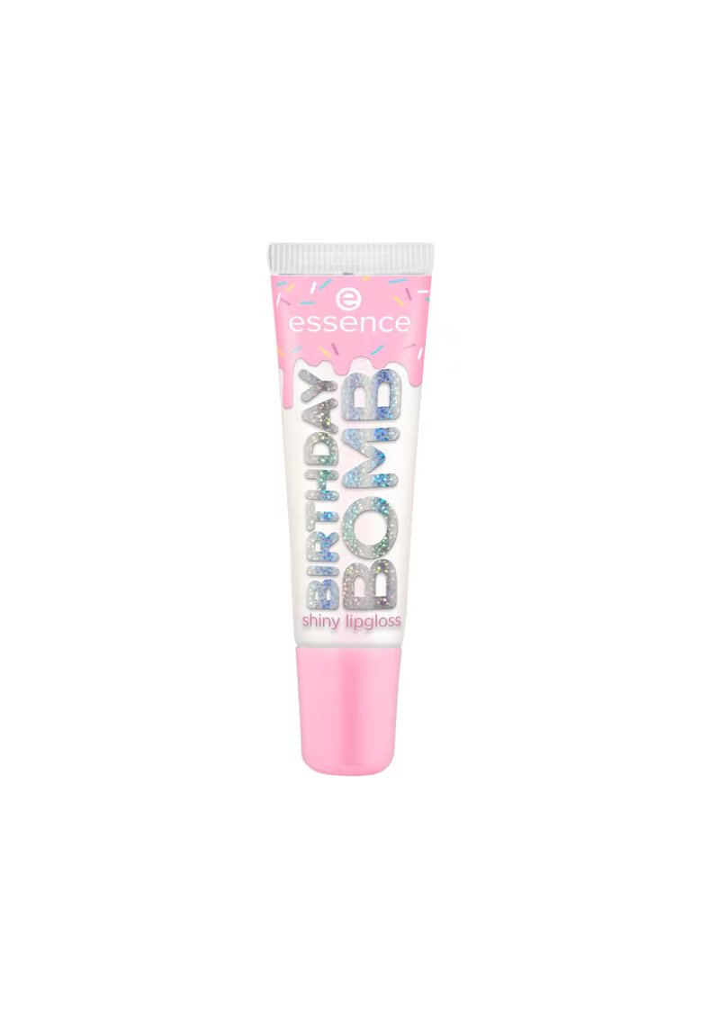 Essence Luciu de buze BIRTHDAY BOMB - 01 - Cake My Day! - 10 ml