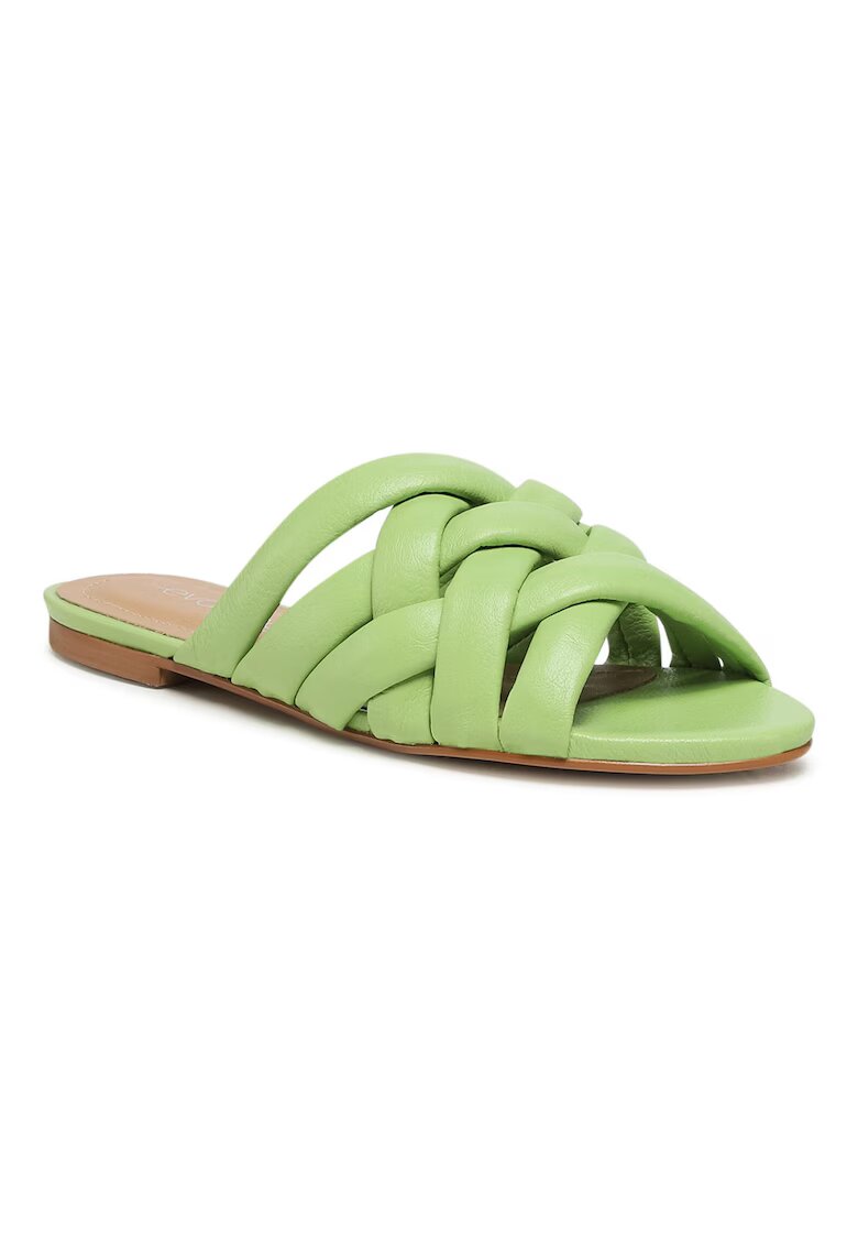 Eva Longoria Papuci flip-flop dama - 208125239 - Piele naturala - Verde - Verde