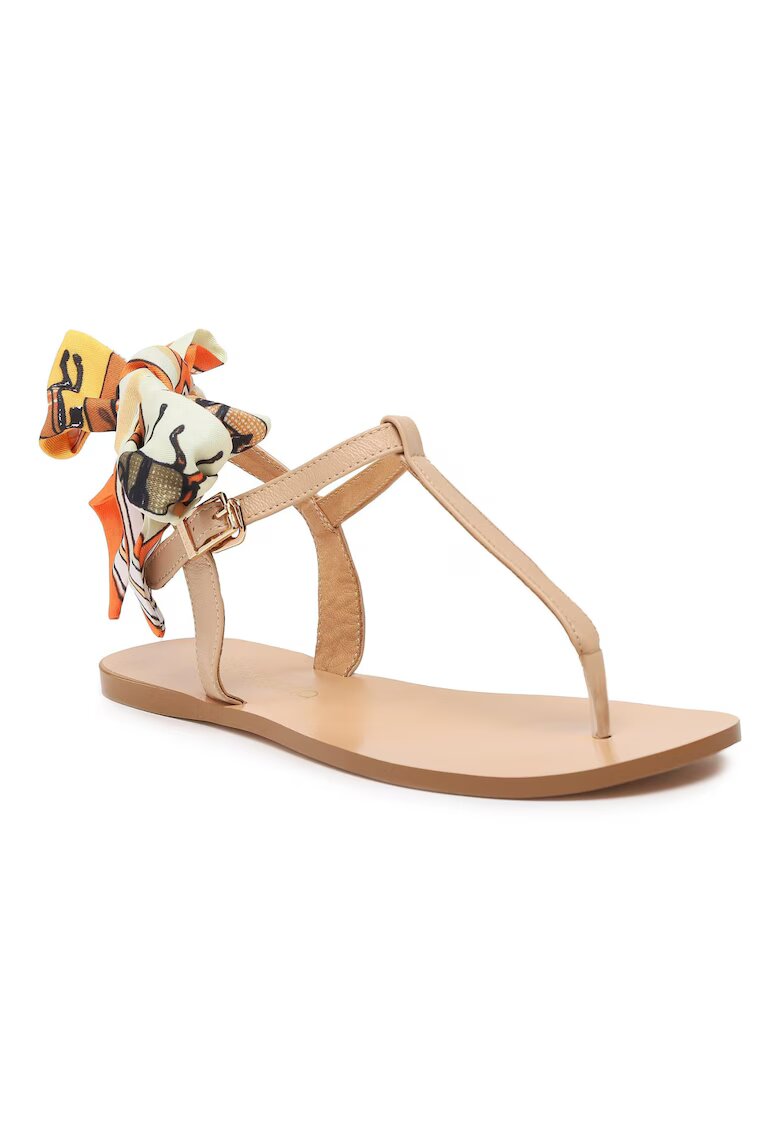 Eva Longoria Sandale dama - 302095339 - Piele naturala - Bej - Bej