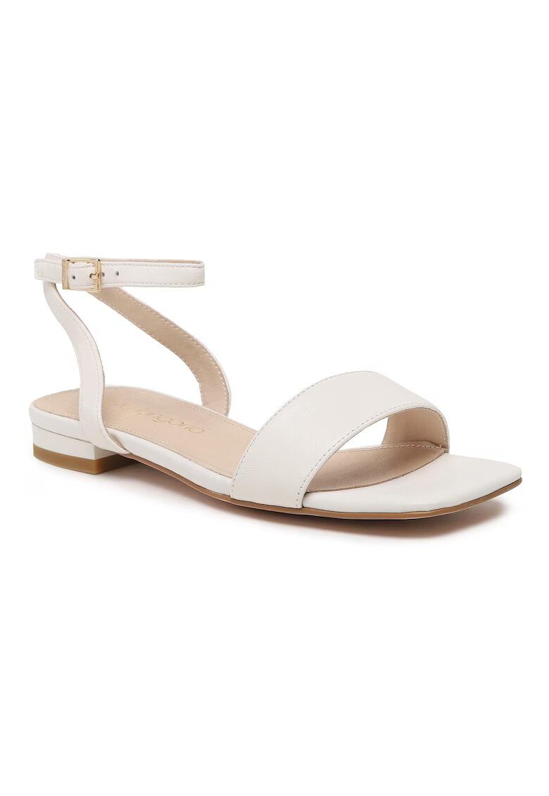 Eva Longoria Sandale dama - 302095353 - Piele naturala - Ecru - Ecru
