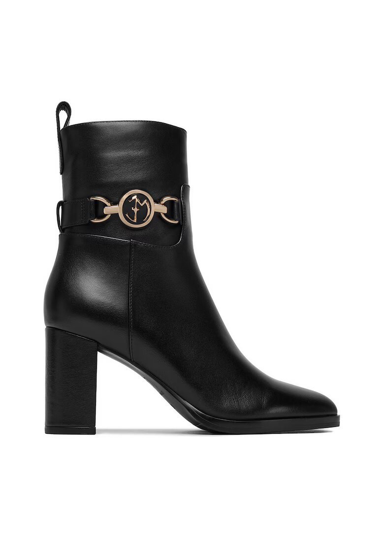 Eva Minge Botine dama Piele naturala - Negru - Negru