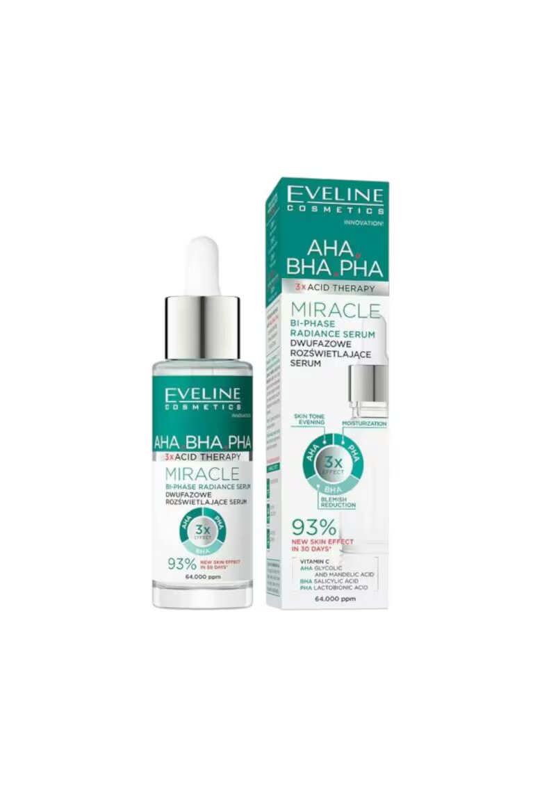 Eveline Cosmetics Ser iluminator bifazic 3 x Acid Therapy Eveline 30 ml