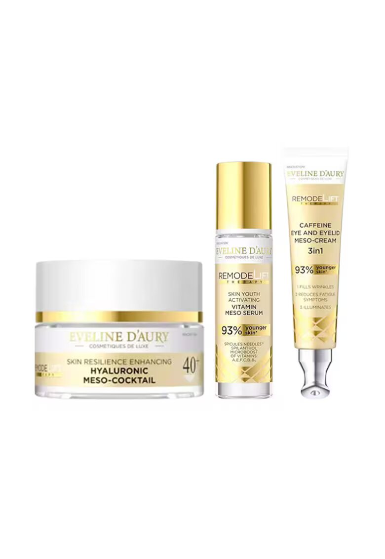 Eveline Cosmetics Set Eveline D’Aury 40+ - Remodelift Therapy - cu Crema de fata 50 ml - Ser vitaminizant 30 ml si Crema pentru ochi si pleoape 20 ml