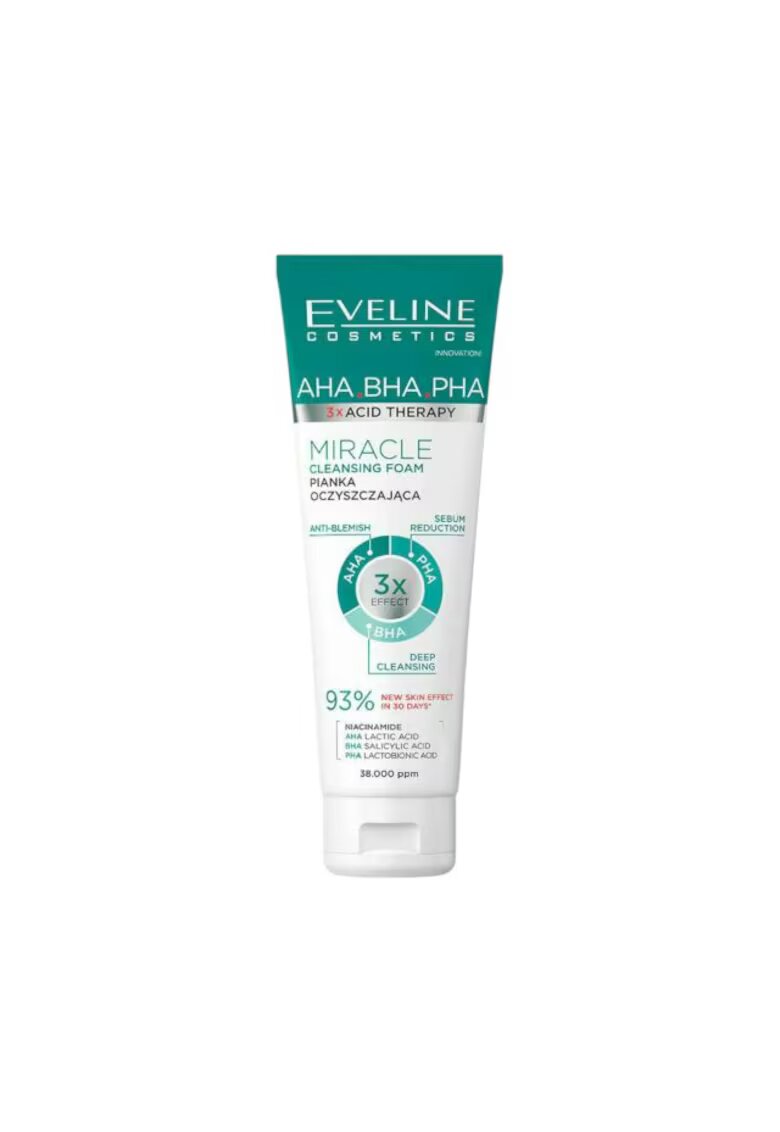 Eveline Cosmetics Spuma de curatare 3 x Acid Therapy Eveline 140 ml