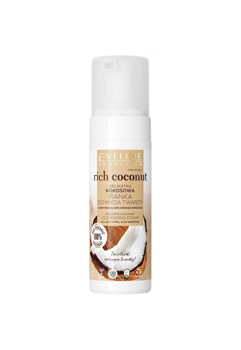 Eveline Cosmetics Spuma de curatare pentru fata - Rich Coconut - 150 ml