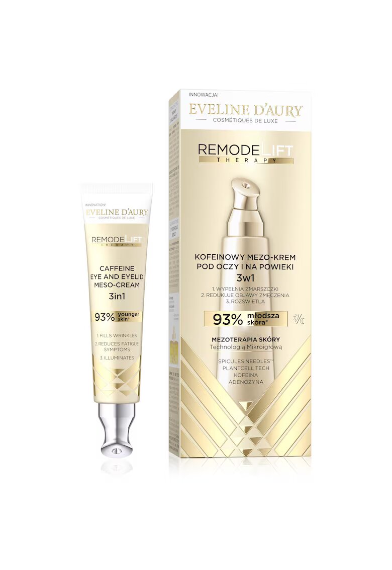 Eveline Crema de fata D'Aury RemodeLift Therapy pentru ochi si pleoape - 15 ml - hidratare intensa