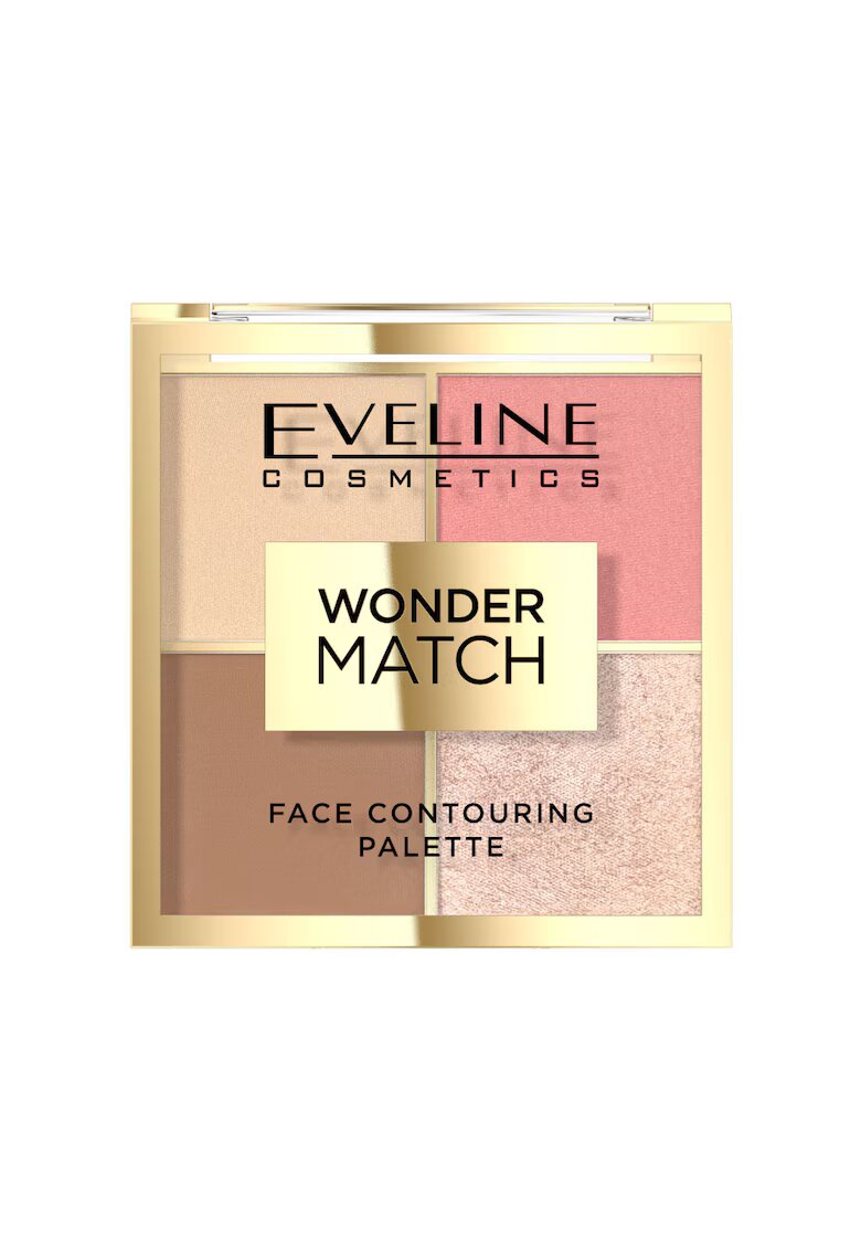 Eveline Paleta de conturare a fetei Wonder Match - 4 nuante - Nr. 02 - 10 g