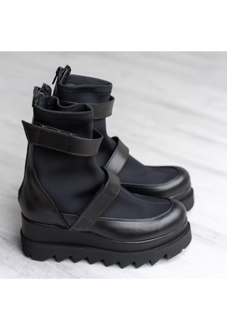 Exclusives Ghete dama piele - Rock it - Negru