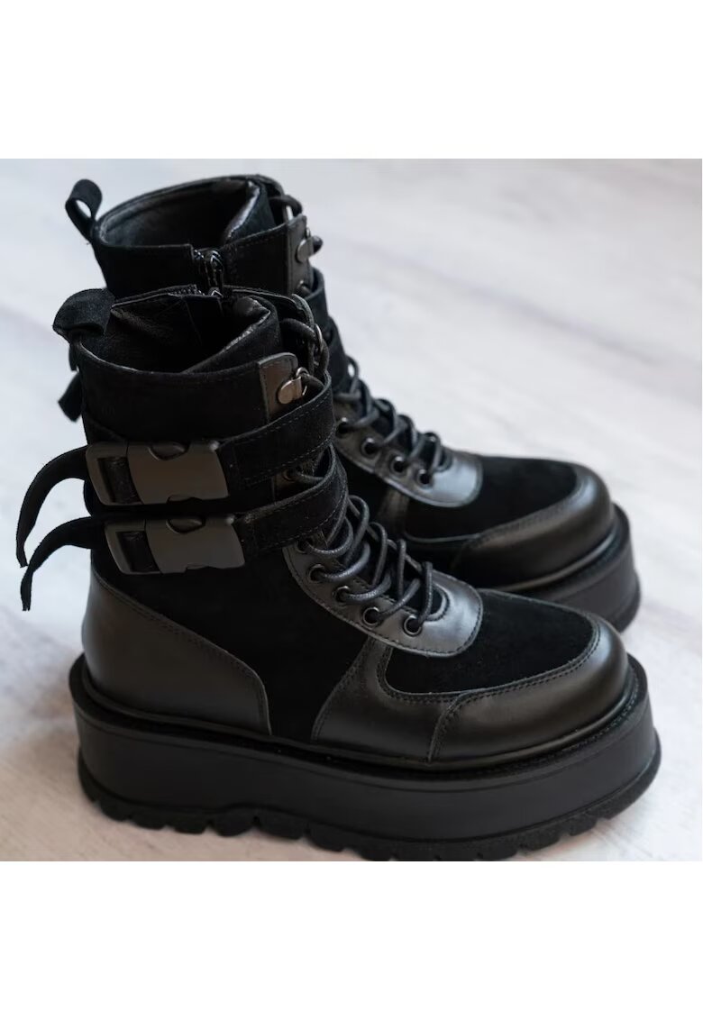 Exclusives Ghete dama piele - Seven - Negru