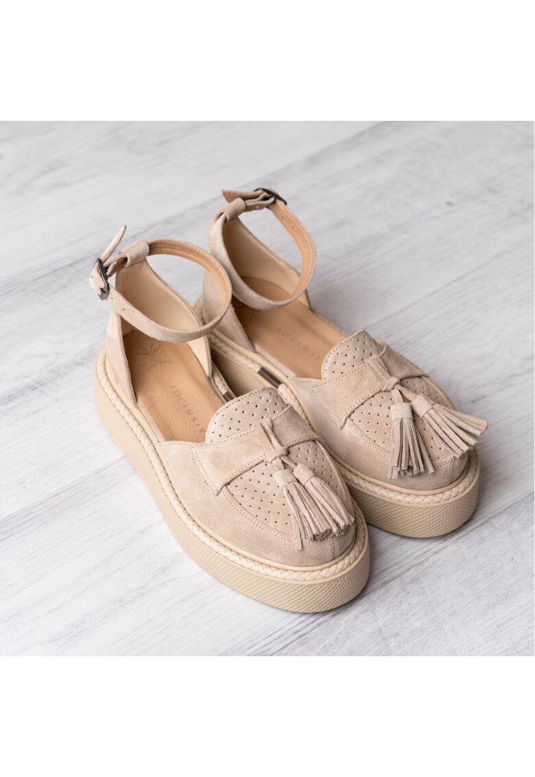 Exclusives Pantofi din piele Augustino - Bej