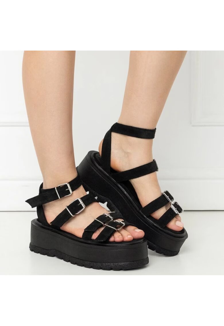 Exclusives Sandale cu catarama - Lugo - Negru