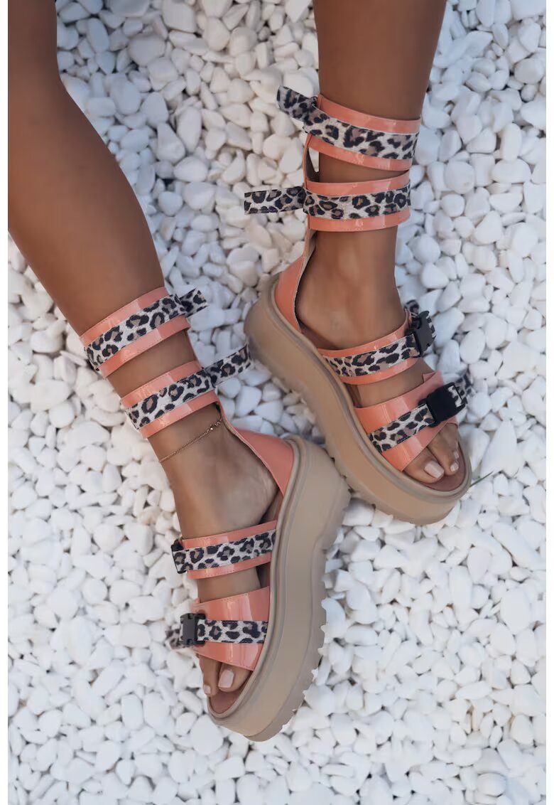 Exclusives Sandale cu platforma - Baby - Roz -