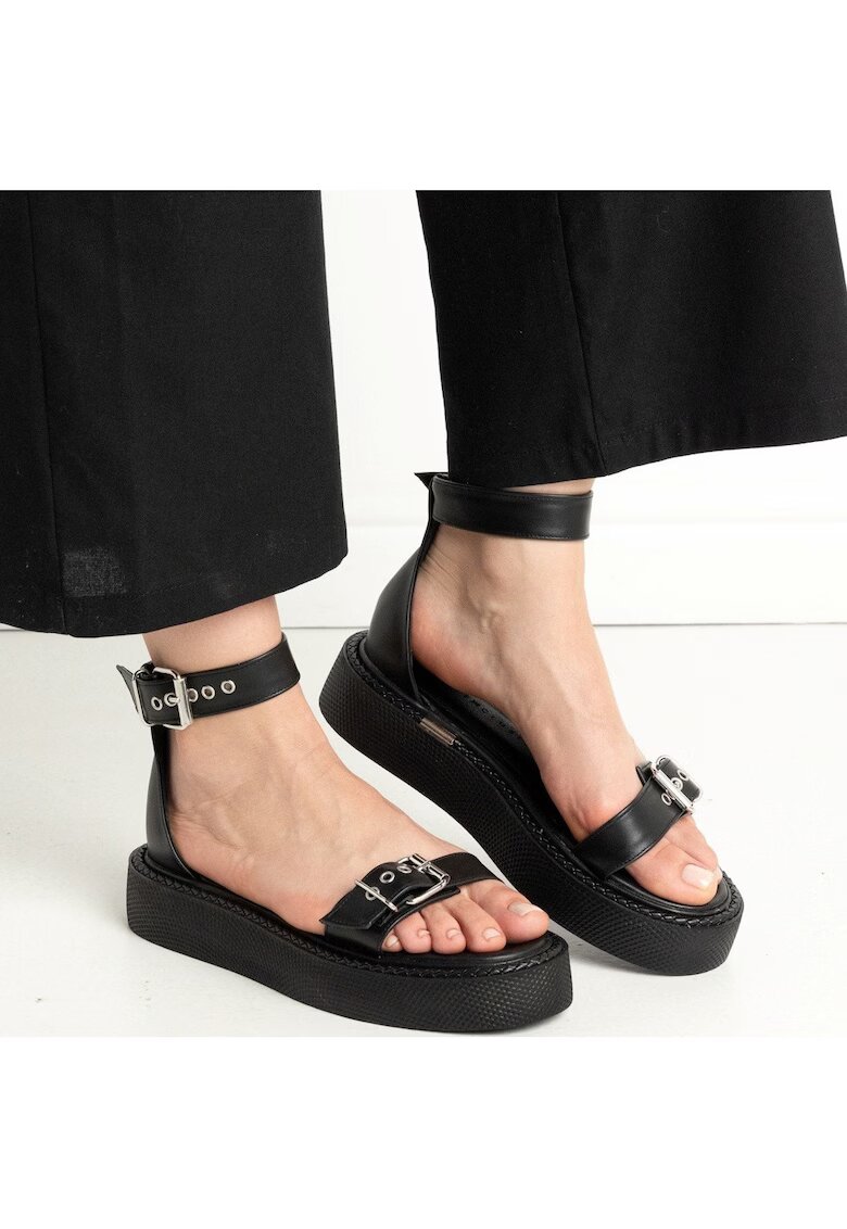 Exclusives Sandale Lido Piele naturala - Negru -
