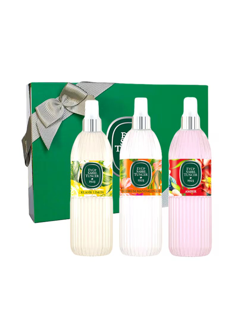 Eyuep Sabri Tuncer 1923 Set Eyup Sabri Tuncer - Apa de Colonie 80° Lamaie 150 ml - Apa de Colonie 68° Bodrum Mandarin 150 ml - Apa de Colonie 68° Amber 150 ml