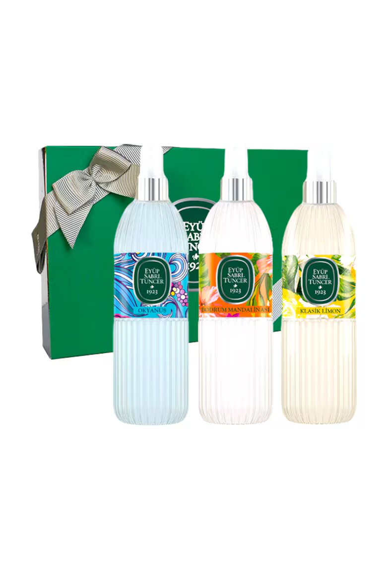 Eyuep Sabri Tuncer 1923 Set Eyup Sabri Tuncer - Apa de Colonie 80° Lamaie 150 ml - Apa de Colonie 68° Bodrum Mandarin 150 ml - Apa de Colonie 68° Ocean 150 ml