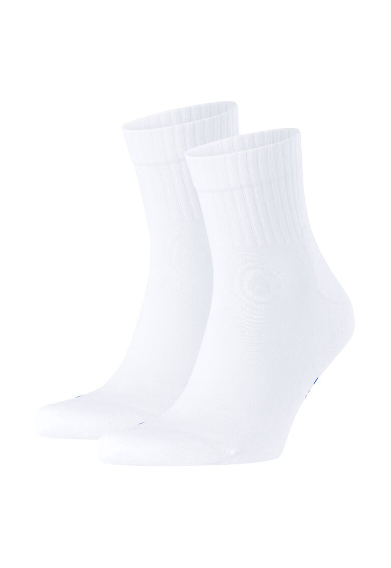 Falke Set de sosete lungi unisex - 2 perechi - Alb