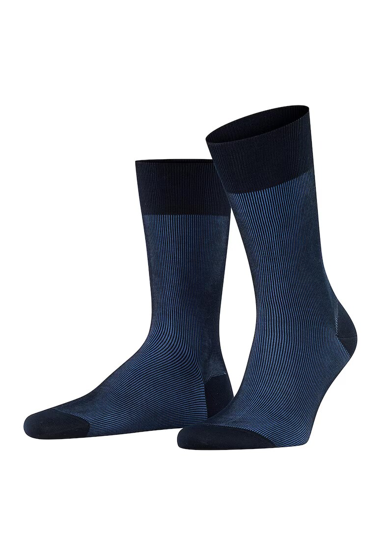 Falke Sosete din amestec de bumbac organic Shadow Fine - Bleumarin