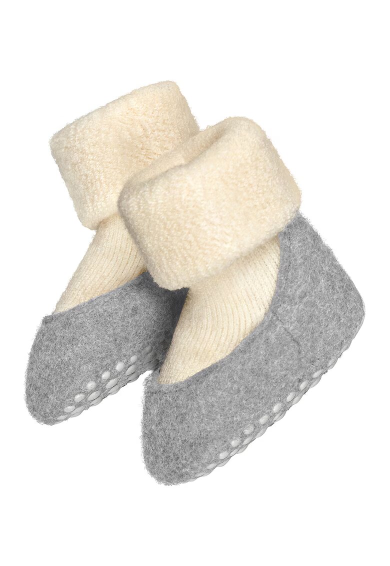 Falke Sosete din amestec de lana Perfect Fit - Gri/Bej deschis
