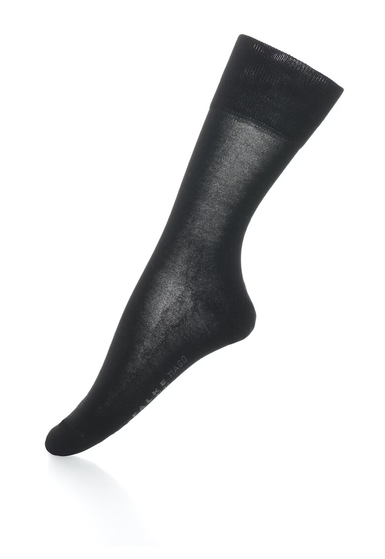 Falke Sosete lungi din amestec de bumbac - cu talpa aderenta Tiago - Negru
