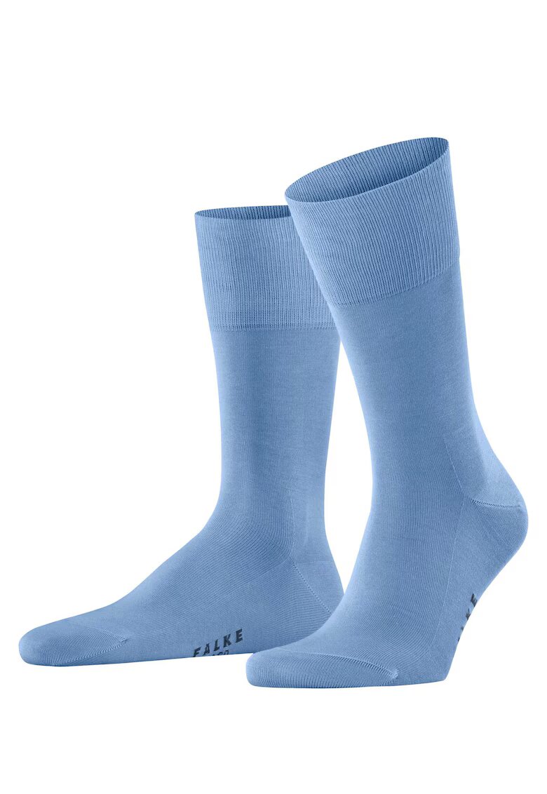 Falke Sosete lungi din amestec de bumbac Tiago - Albastru deschis