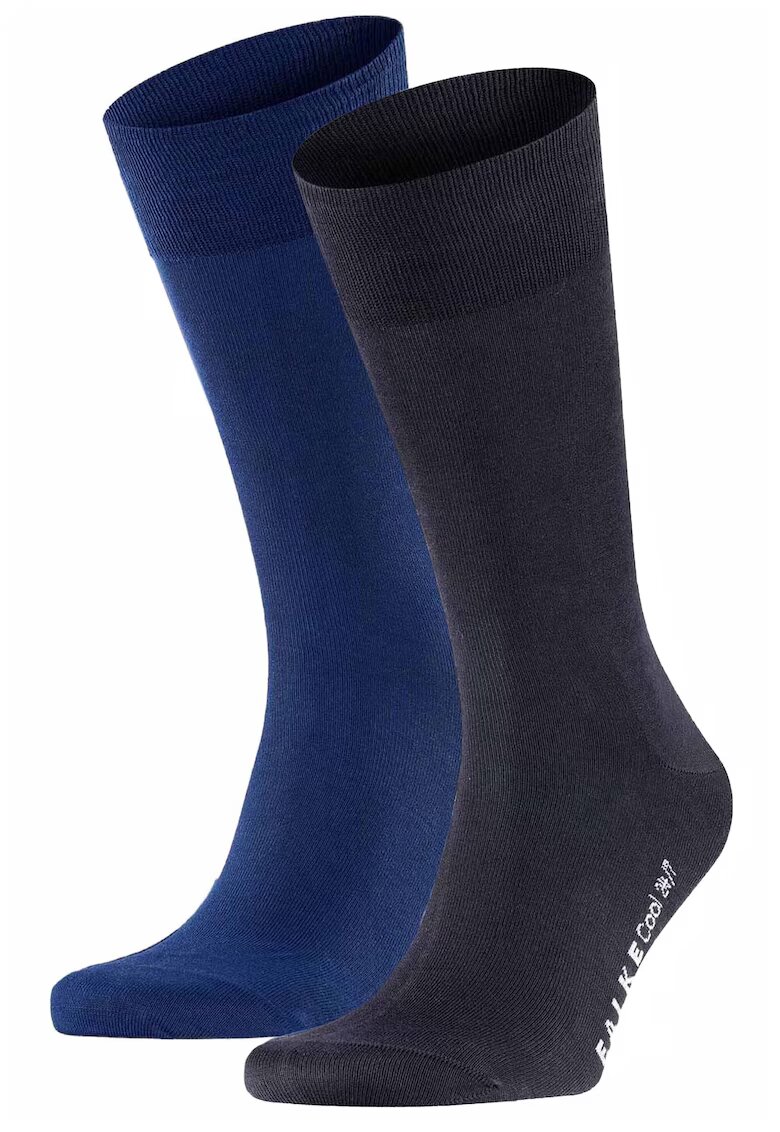Falke Sosete lungi din material respirabil Cool 24/7 - Albastru inchis/Albastru
