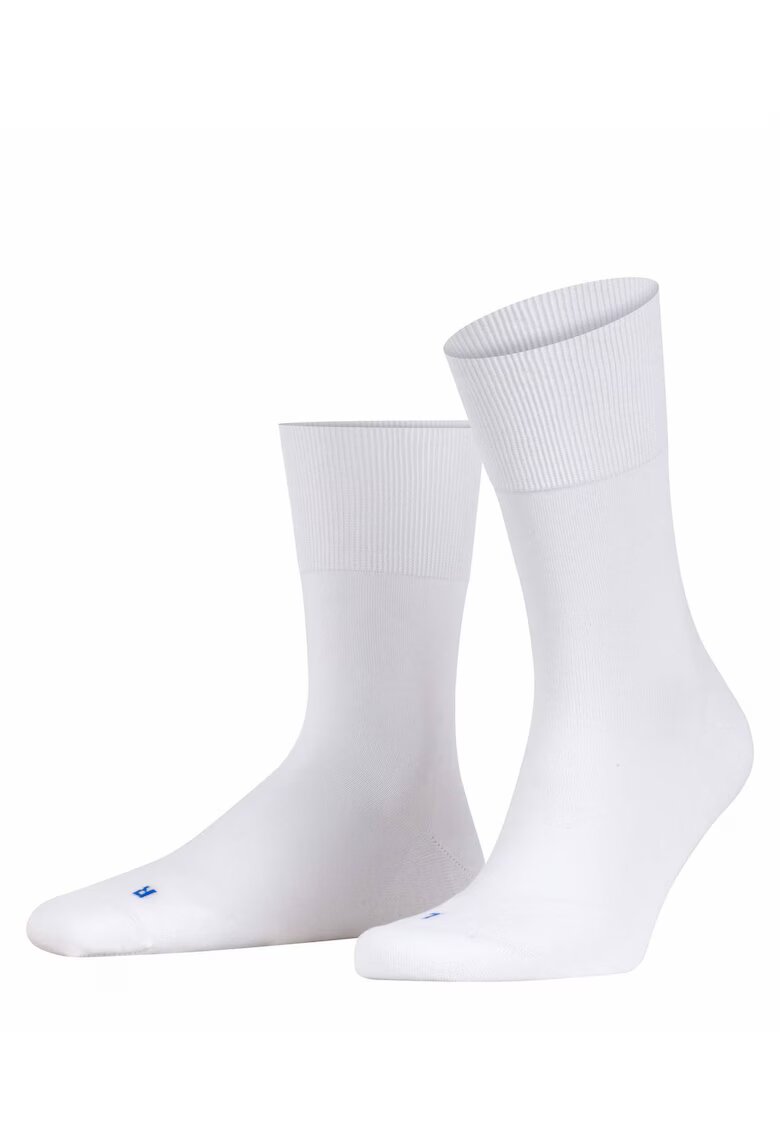 Falke Sosete lungi unisex tricotate fin - Alb