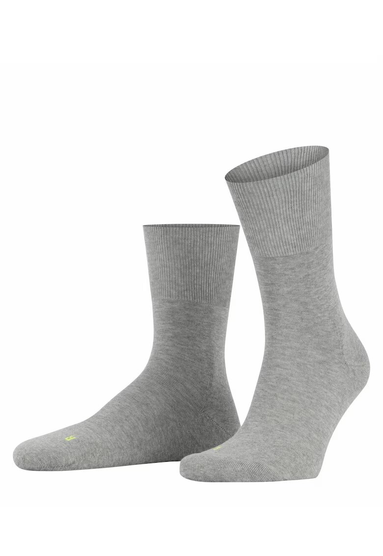Falke Sosete lungi unisex tricotate fin - Gri deschis