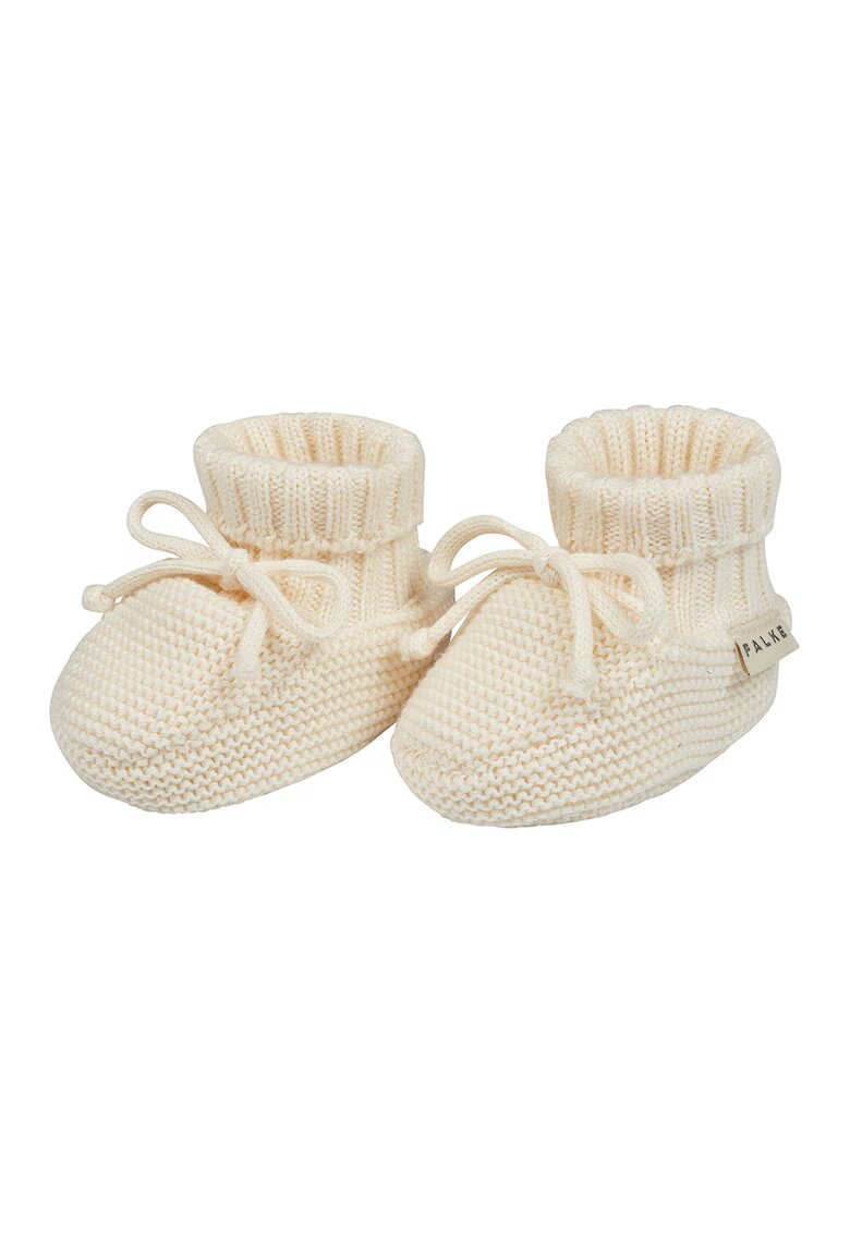 Falke Sosete tricotate din bumbac organic Perfect Fit Knitted Bootsock - Bej deschis