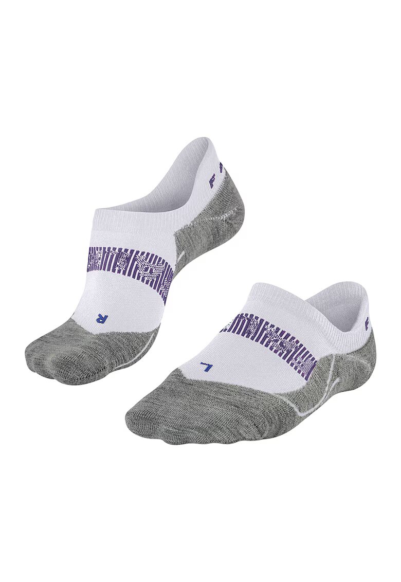 Falke Talpici cu efect racoritor - pentru alergare RU4 Endurance Cool Invisible - Alb/Gri melange