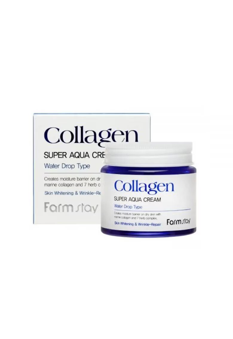 FARM STAY Crema hidratanta cu colagen - Super Aqua - 80 ml