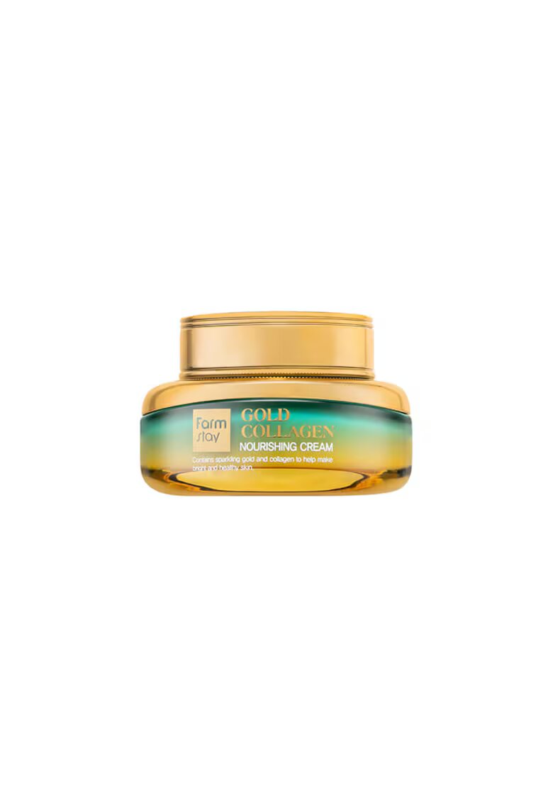 Farmstay Crema hranitoare cu aur si colagen - 55 ml
