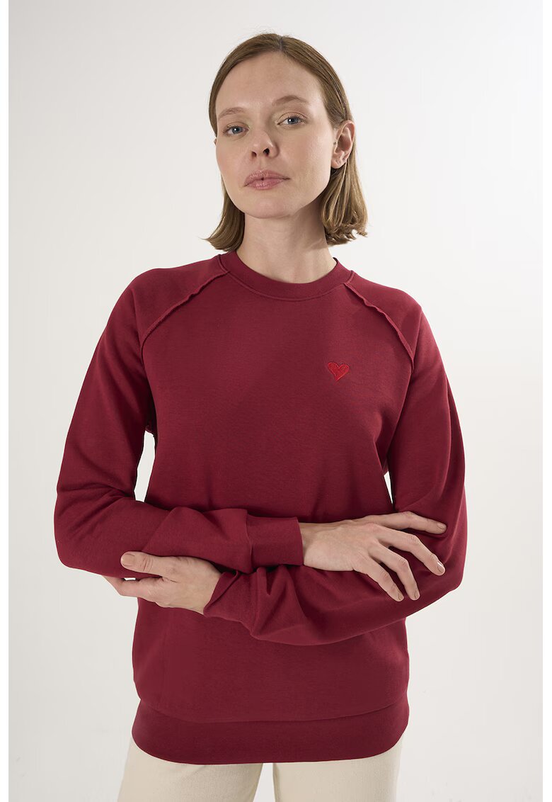 Felix Hardy Bluza lejera de trening din bumbac cu maneci raglan - Rosu