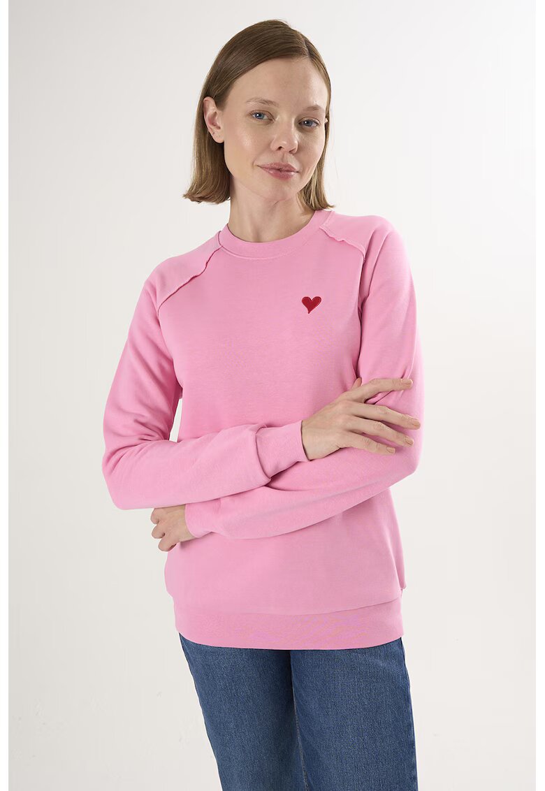 Felix Hardy Bluza lejera de trening din bumbac cu maneci raglan - Roz