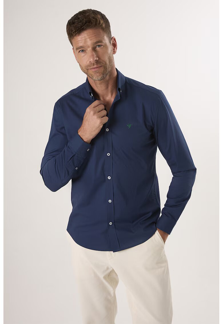 Felix Hardy Camasa din amestec de bumbac cu guler Oxford - Bleumarin
