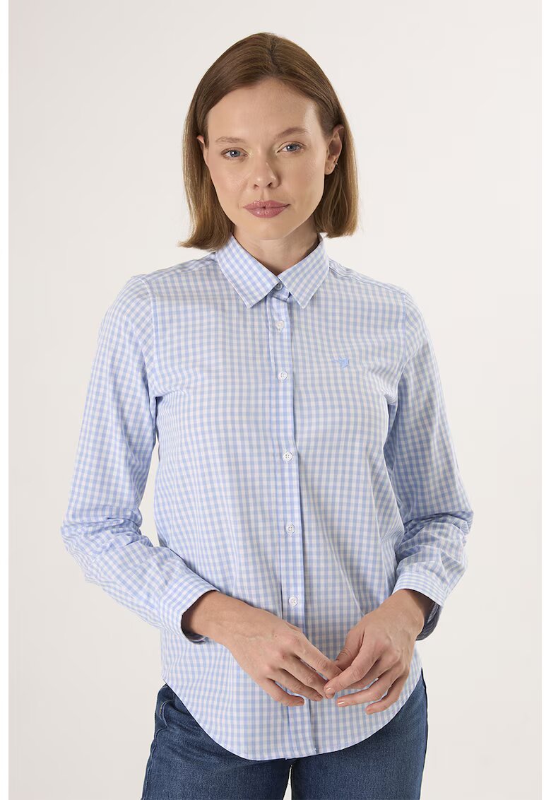 Felix Hardy Camasa regular-fit cu model in carouri - Alb/Albastru deschis