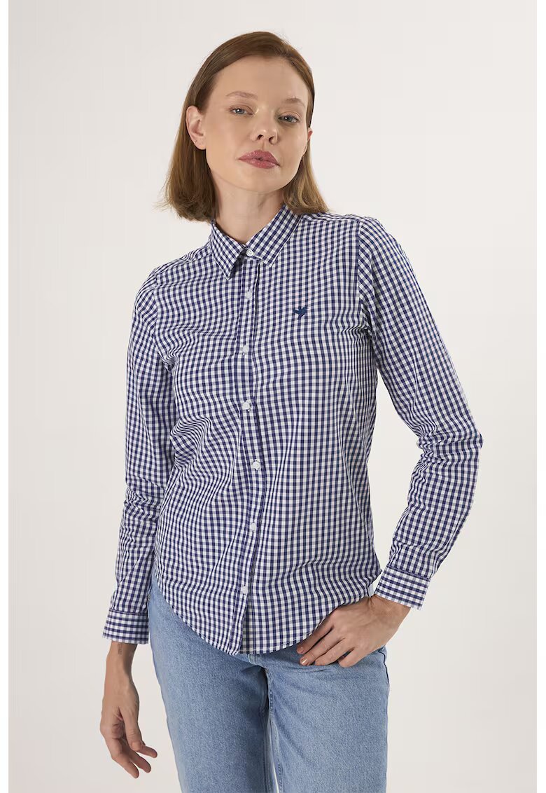 Felix Hardy Camasa regular-fit cu model in carouri - Alb/Albastru indigo