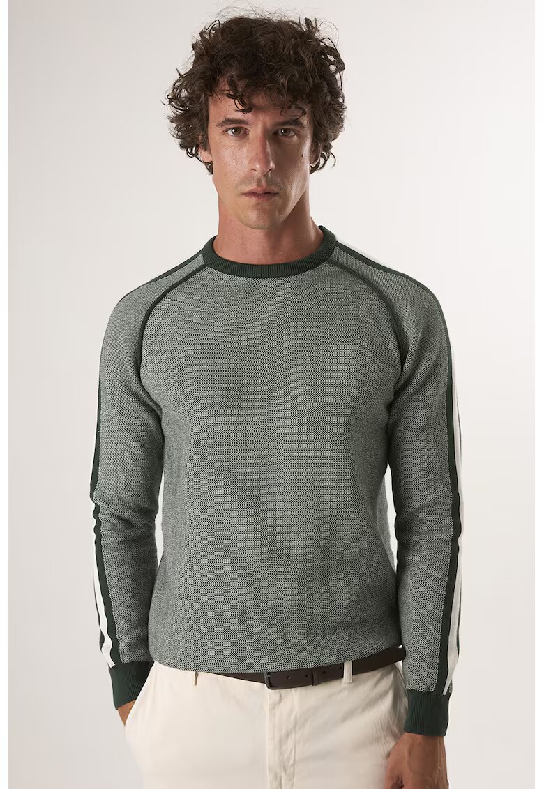 Felix Hardy Pulover din bumbac cu maneci raglan - Verde pal