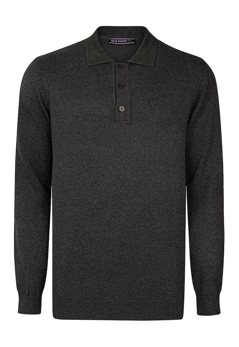 Felix Hardy Pulover polo de bumbac - Gri antracit