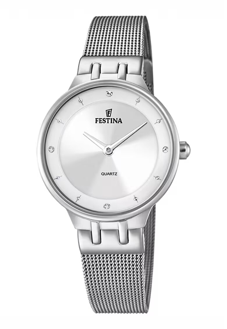 Festina Ceas din otel inoxidabil cu zirconia