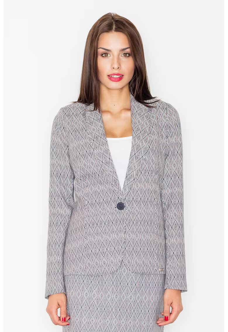 Figl Blazer de dama - Poliester - Gri