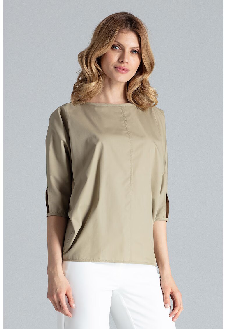 Figl Bluza dama - Bumbac/Poliester - Masliniu
