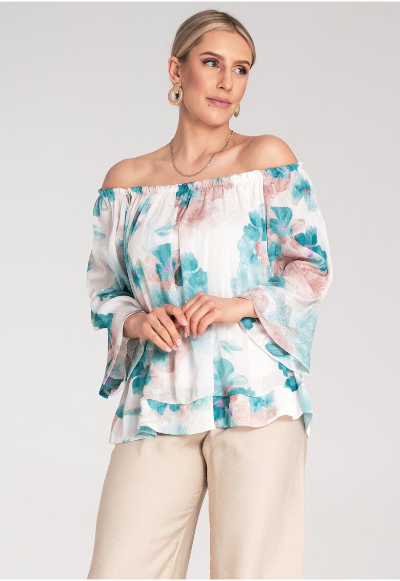 Figl Bluza dama flori - Poliester - Multicolor -
