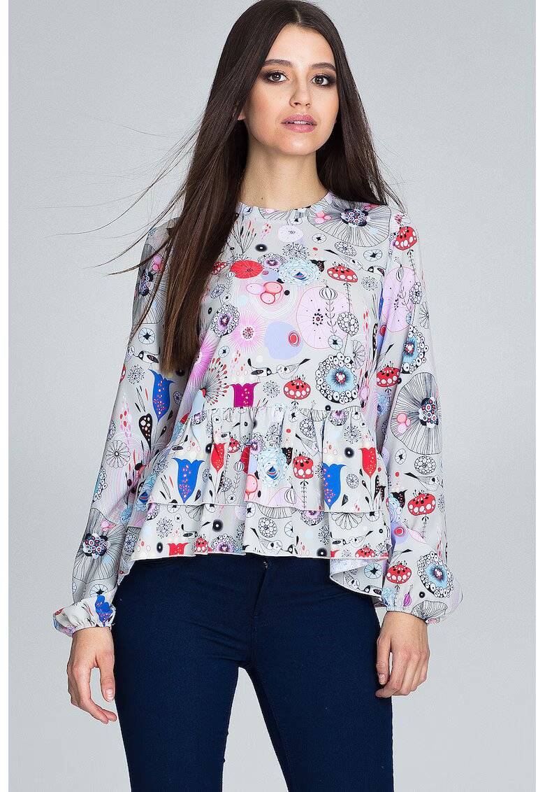 Figl Bluză damă Nidine M594 roz - Multicolor