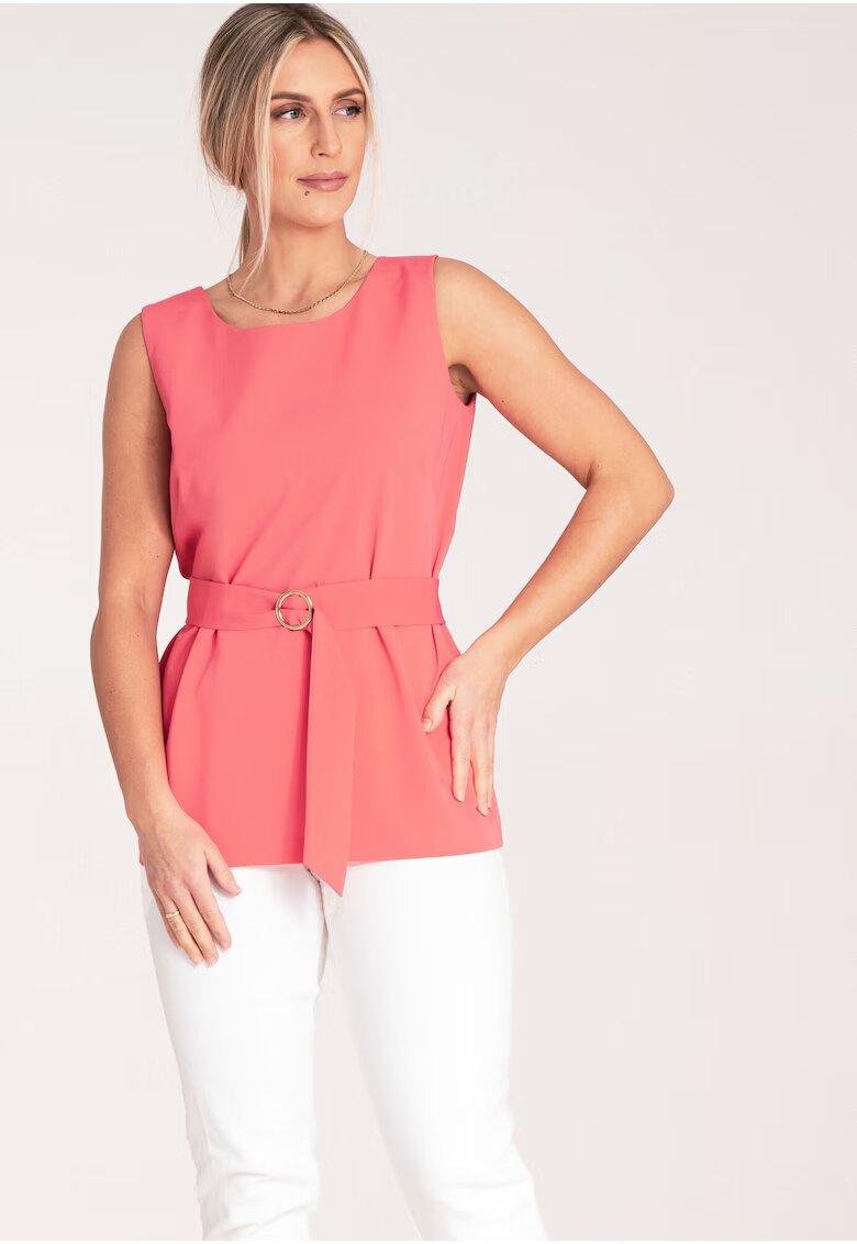 Figl Bluza dama - Poliester/Viscoza - Eleganta - Corai