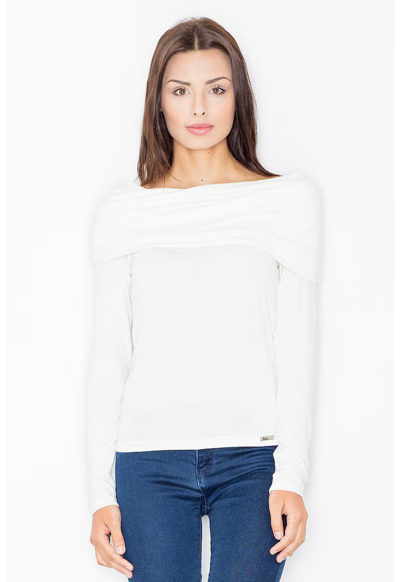 Figl Bluza dama - Viscoza/Elastan - Alb