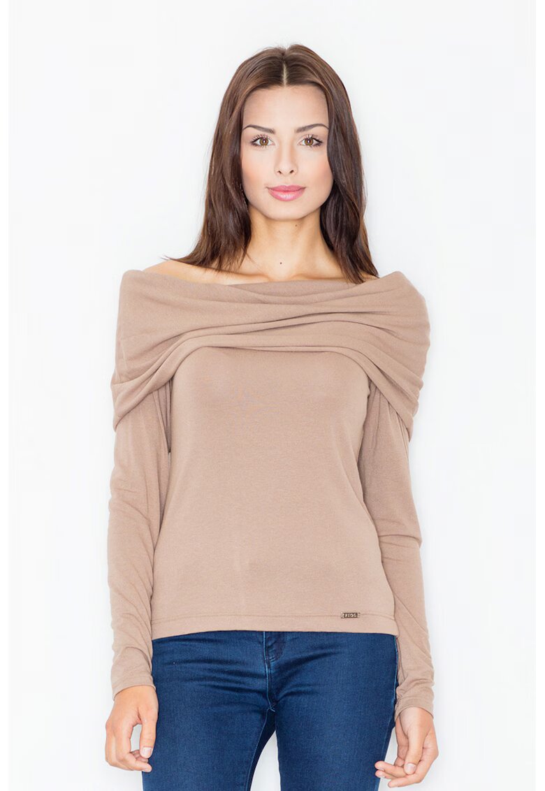 Figl Bluza dama - Viscoza/Elastan - Bej