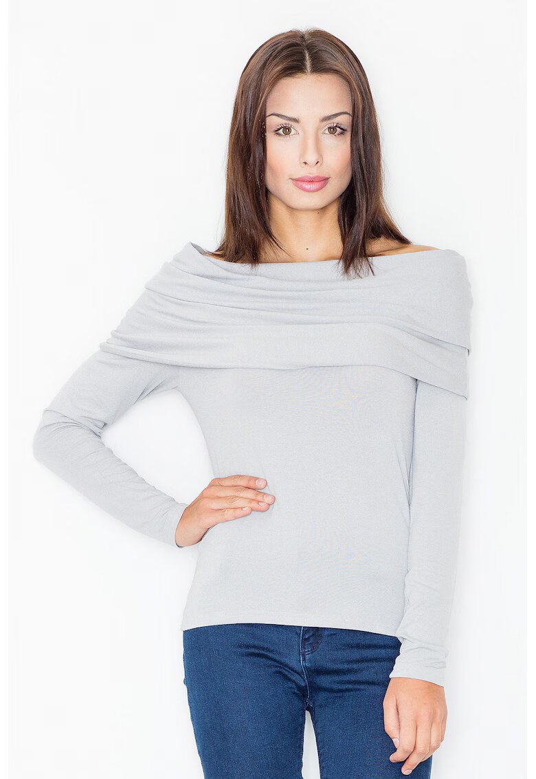 Figl Bluza dama - Viscoza/Elastan - Gri -