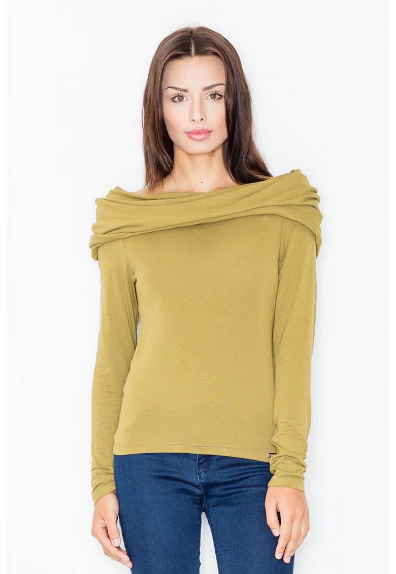 Figl Bluza dama - Viscoza/Elastan - Masliniu